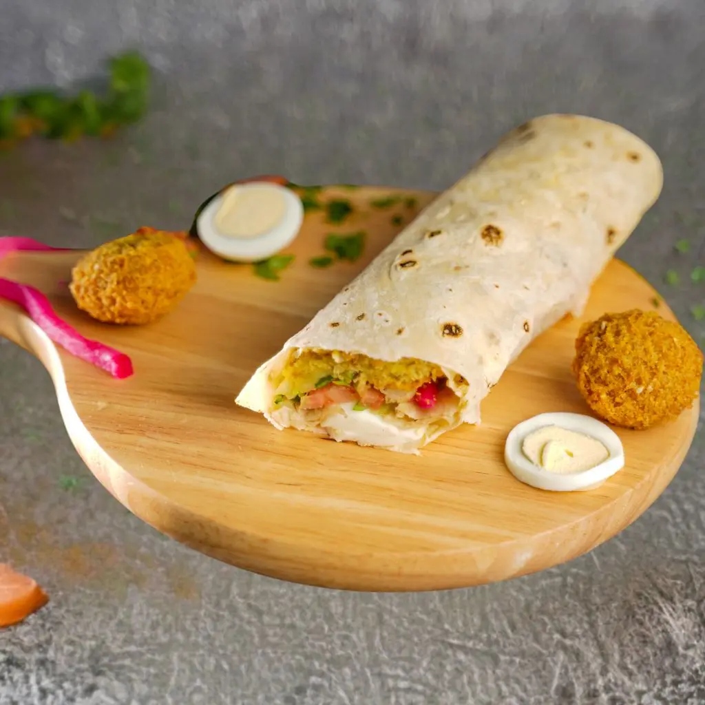 Mix Falafel With Eggs
